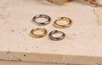 ASTM F-136 Implant Grade Titanium Plain Huggie Hoop Earrings