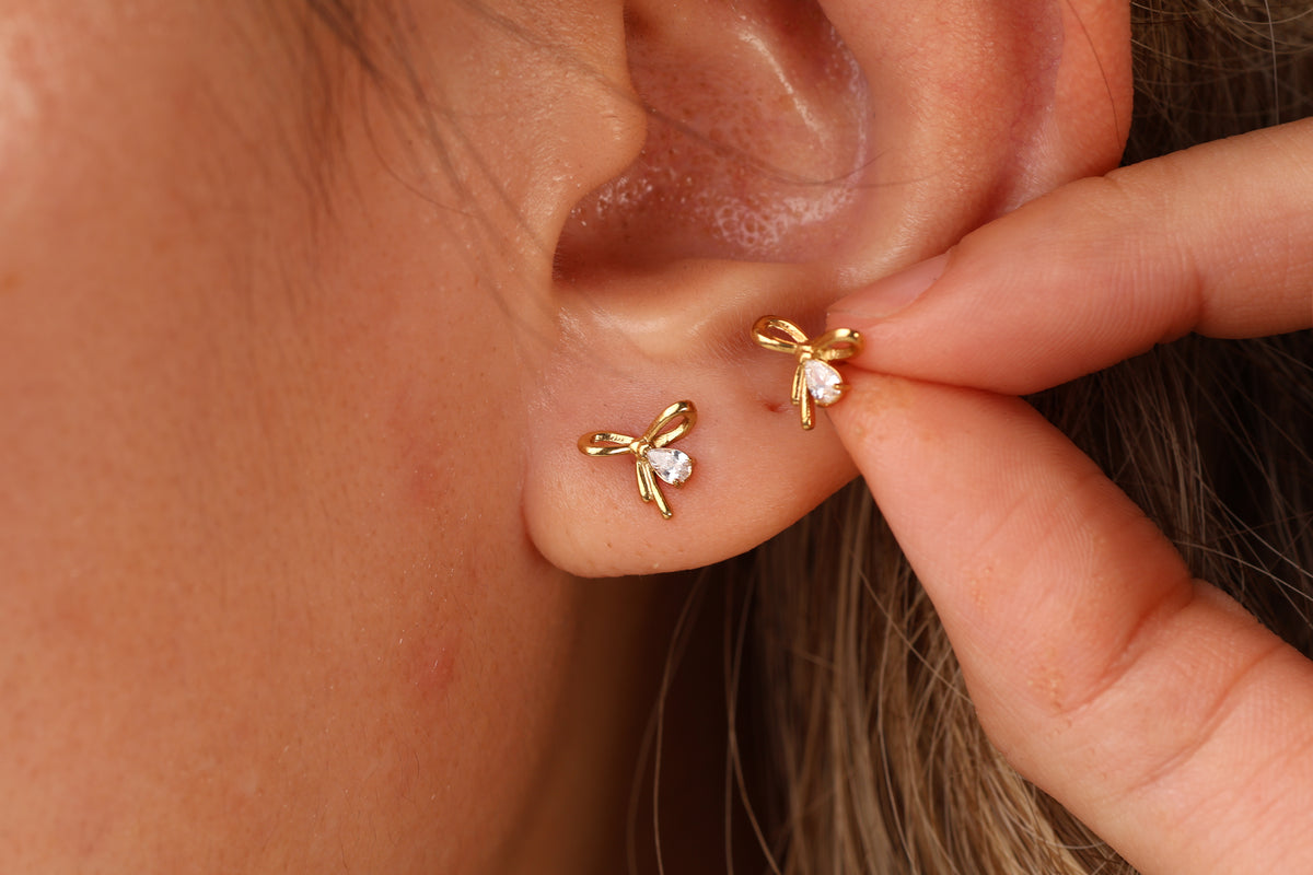 Titanium Bow Internal Threaded Flat Back Stud