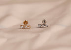 Titanium Threadless Graduated Triple Sparkle Flat Back Stud
