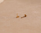 Titanium Threadless Tiny Oval & Round Duo Flat Back Stud