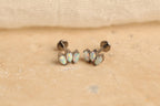 16G/18G Titanium Marquise Opal Cluster Screw Back Stud Earrings, Flat Back Cartilage Earrings, Internally Threaded Labret, Helix Tragus N144