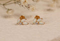 16G/18G/20G Titanium Opal Flat Back Earrings, Opal Cluster Cartilage Studs, Threadless Helix Earrings, Sensitive Ear Jewelry, Tragus N157
