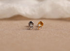 16G/18G/20G Titanium Opal Star Flat Back Earrings - Threadless Titanium North Star Studs - Hypoallergenic Celestial Cartilage Jewelry N136