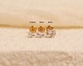 16G/18G/20G Princess Cut CZ Flat Back Earrings, Titanium Stud Earrings, Hypoallergenic Helix Tragus Cartilage Labret Piercing N177