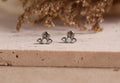 16G/18G Titanium Round Opal CZ Screw Back Stud Earrings, Flat Back Cartilage Earrings, Internally Threaded Labret Stud, Helix Tragus N145