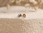 16G/18G/20G Titanium Opal Star Flat Back Earrings - Threadless Titanium North Star Studs - Hypoallergenic Celestial Cartilage Jewelry N136
