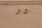 Titanium Internal Threaded Marquise Leaf Flat Back Stud