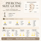 16G/18G Titanium Marquise Leaf Cluster Flat Back Earrings, Internally Threaded Studs, Helix Tragus Lobe Jewelry, Ear Stack earring  N189