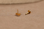 16G/18G/20G Titanium Pear Cut & Opal Threadless Flat Back Earring, Opal Cluster, Titanium Push Pin Helix Tragus Earrings N208