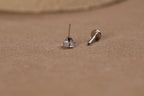 16G/18G/20G Titanium Crystal Starburst Threadless Flat Back Earring, Titanium Push Pin Labret Stud, Celestial Helix Tragus Conch N207
